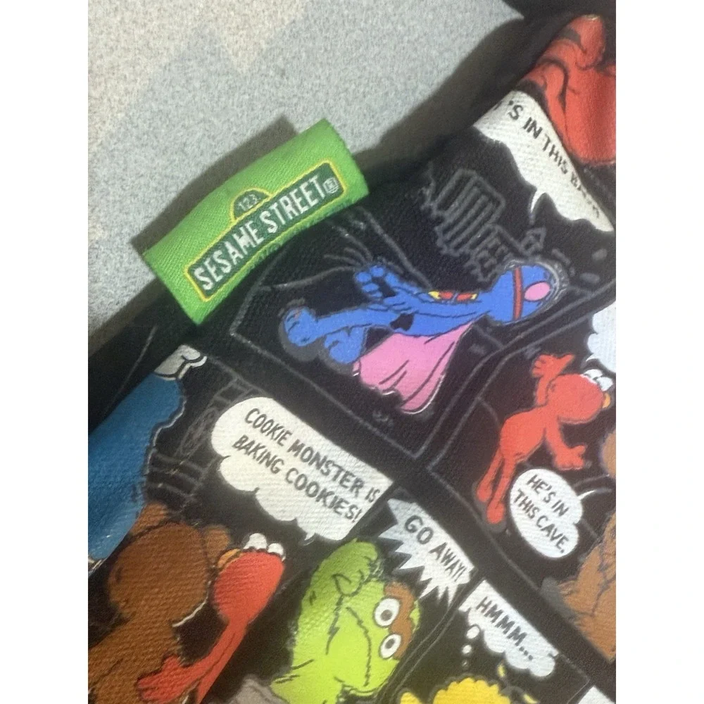 Sesame Street comic strip Oscar the Grouch shoulder‎ Bag Y2K